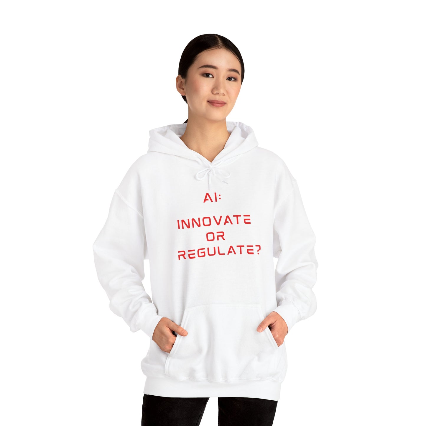 The Debate Unisex Hoodie - Red Text Edition