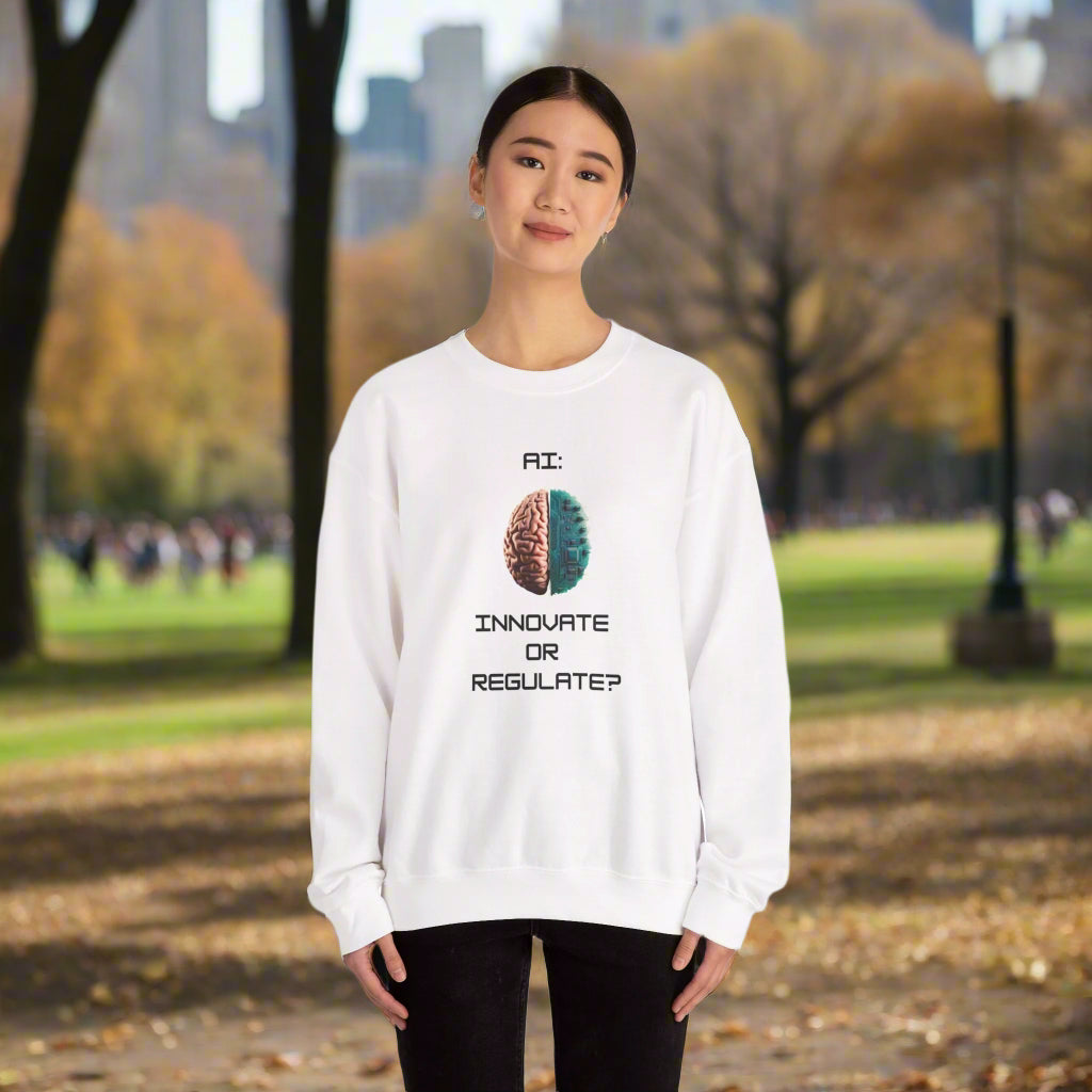 Hybrid Mind // Unisex Premium Soft Cotton Crewneck Sweatshirt