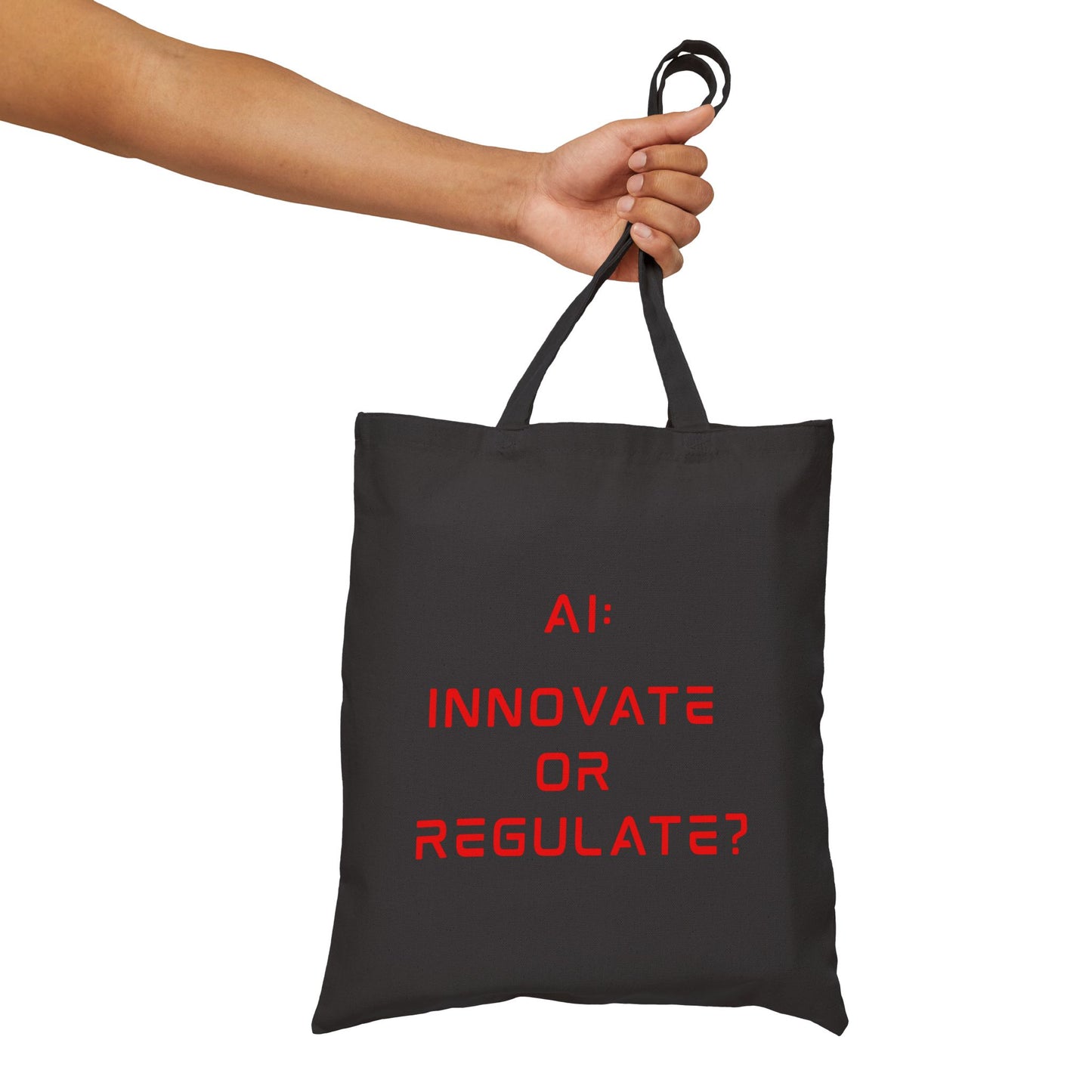 The Debate - Red Text Edition // Cotton Canvas Tote