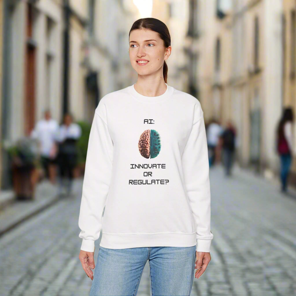 Hybrid Mind // Unisex Premium Soft Cotton Crewneck Sweatshirt