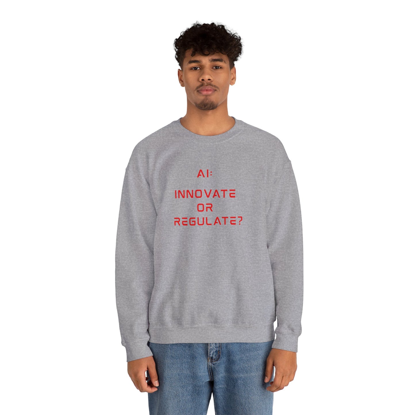The Debate - Red Text Edition // Unisex Soft Blend Crewneck Sweatshirt