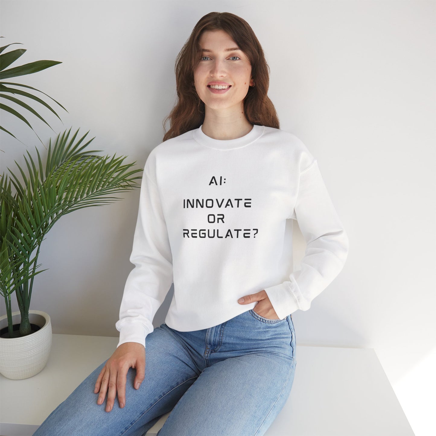 The Debate // Unisex Premium Soft Cotton Crewneck Sweatshirt