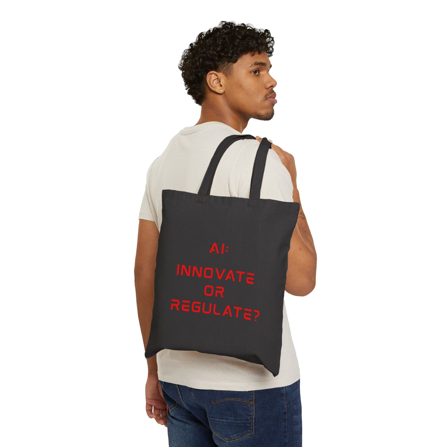 The Debate - Red Text Edition // Cotton Canvas Tote