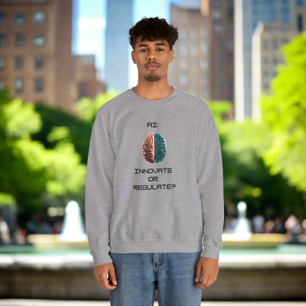Hybrid Mind // Unisex Premium Soft Cotton Crewneck Sweatshirt