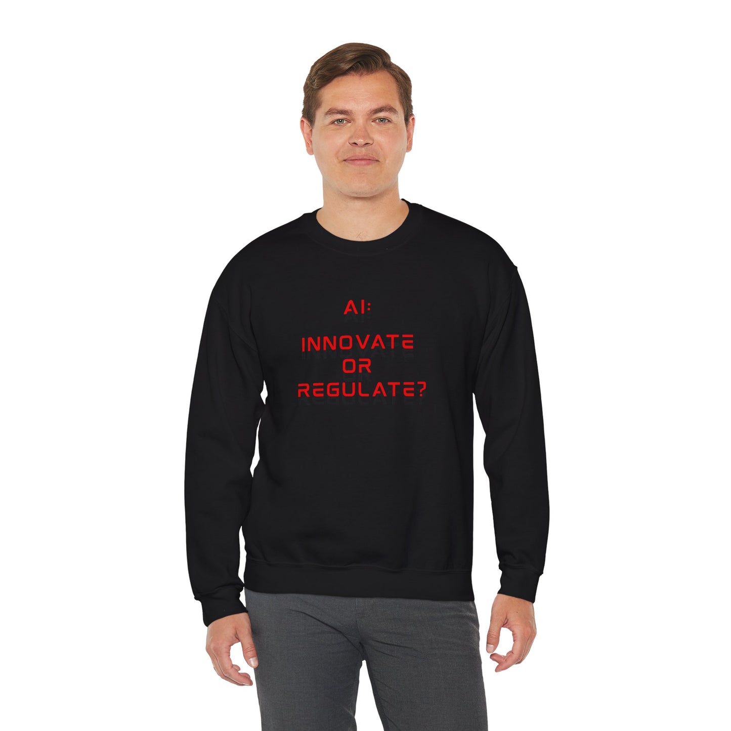 The Debate - Red Text Edition // Unisex Soft Blend Crewneck Sweatshirt