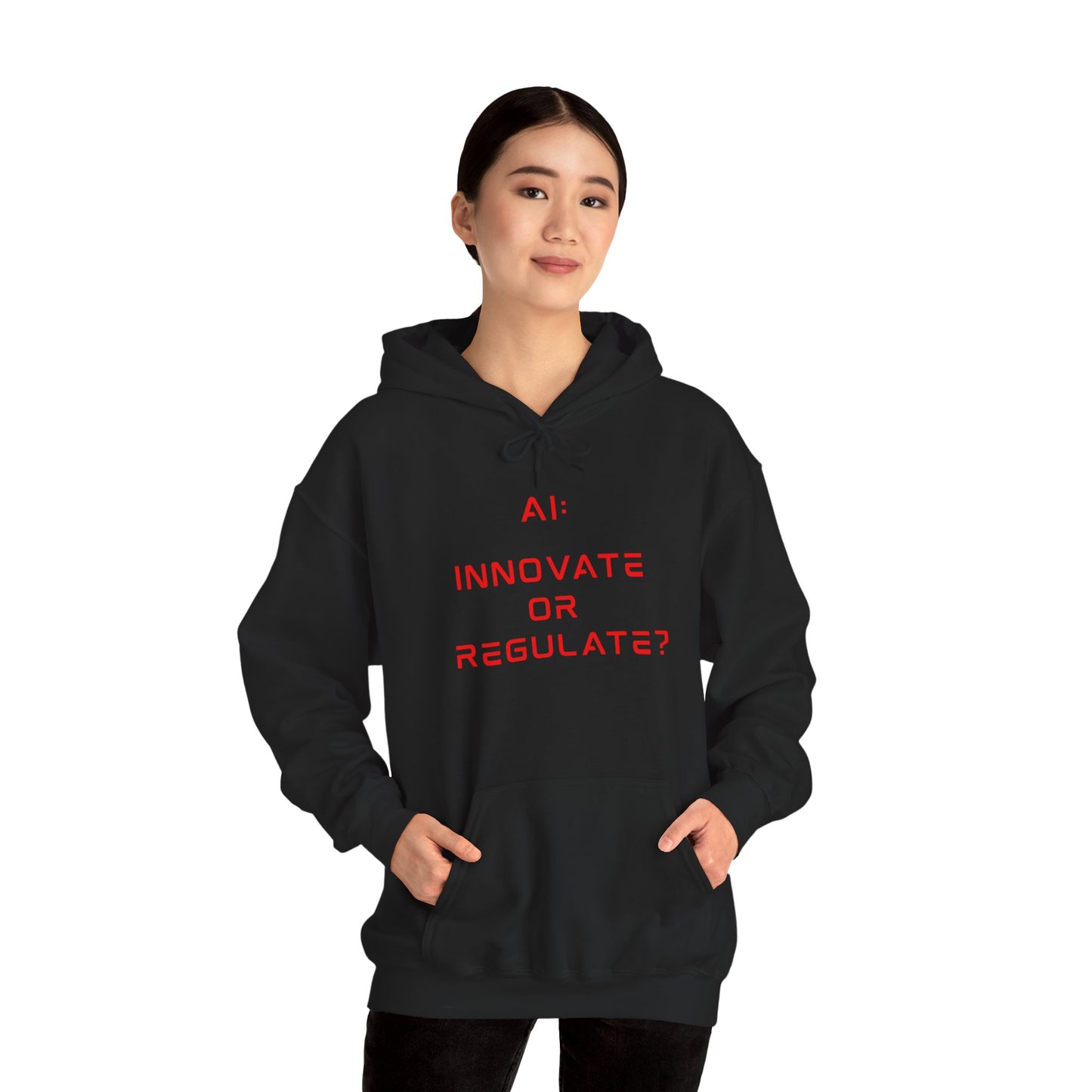 The Debate Unisex Hoodie - Red Text Edition