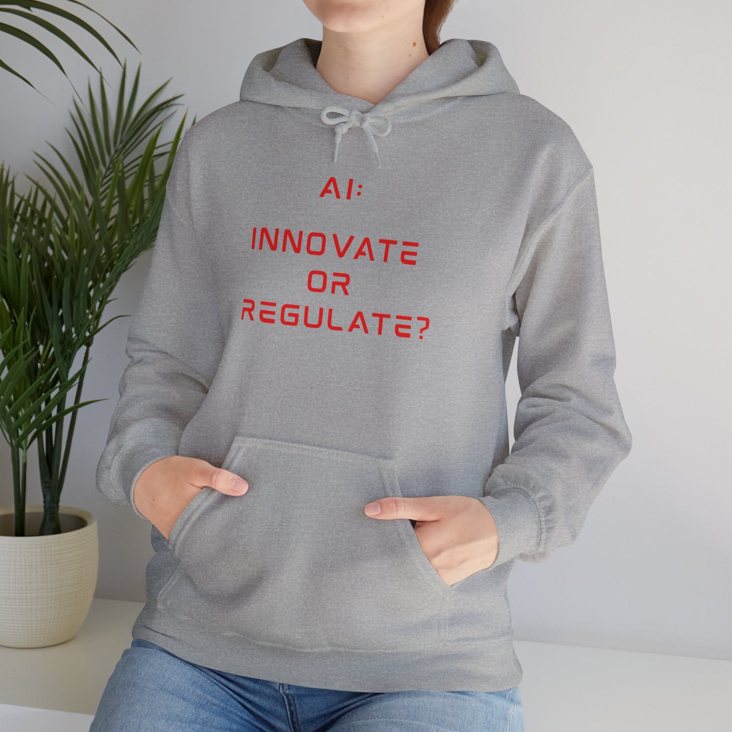 The Debate Unisex Hoodie - Red Text Edition