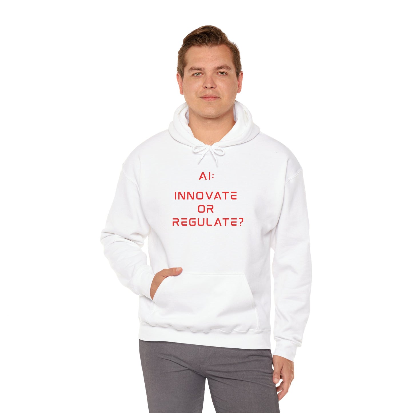 The Debate Unisex Hoodie - Red Text Edition