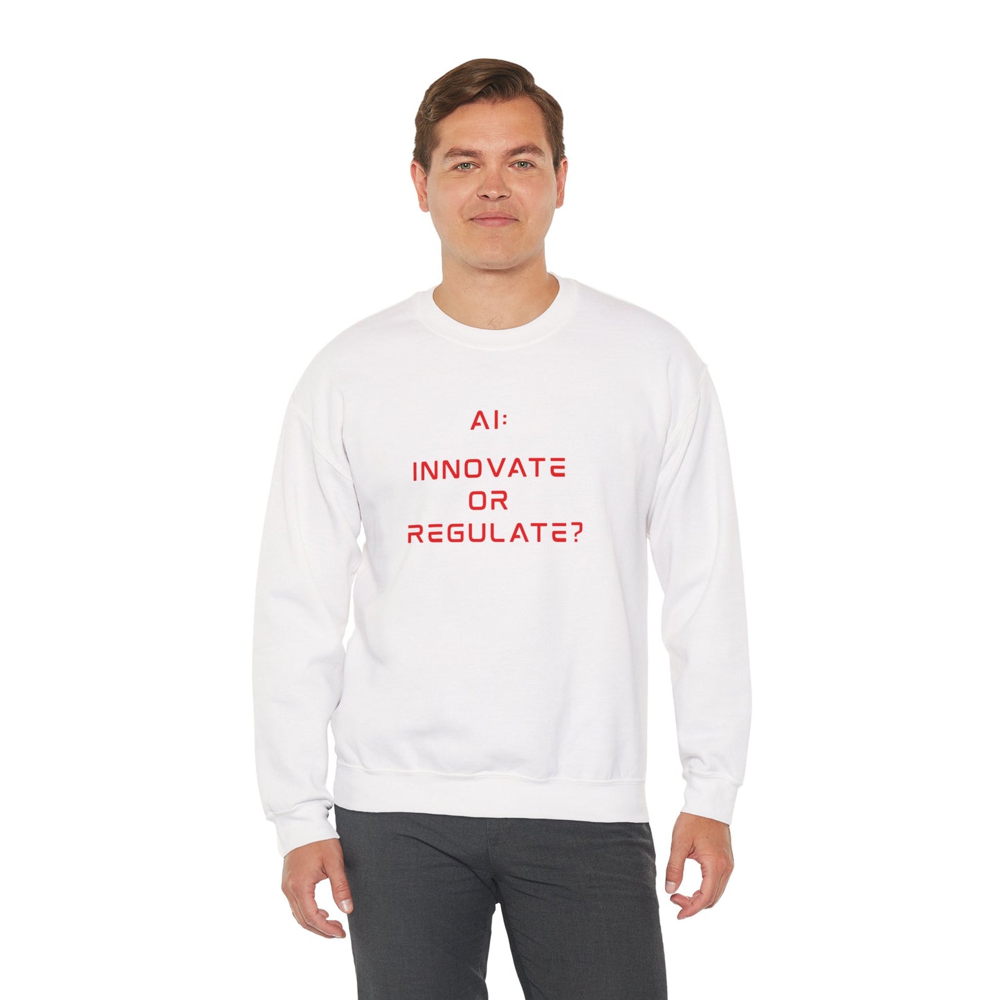 The Debate - Red Text Edition // Unisex Soft Blend Crewneck Sweatshirt