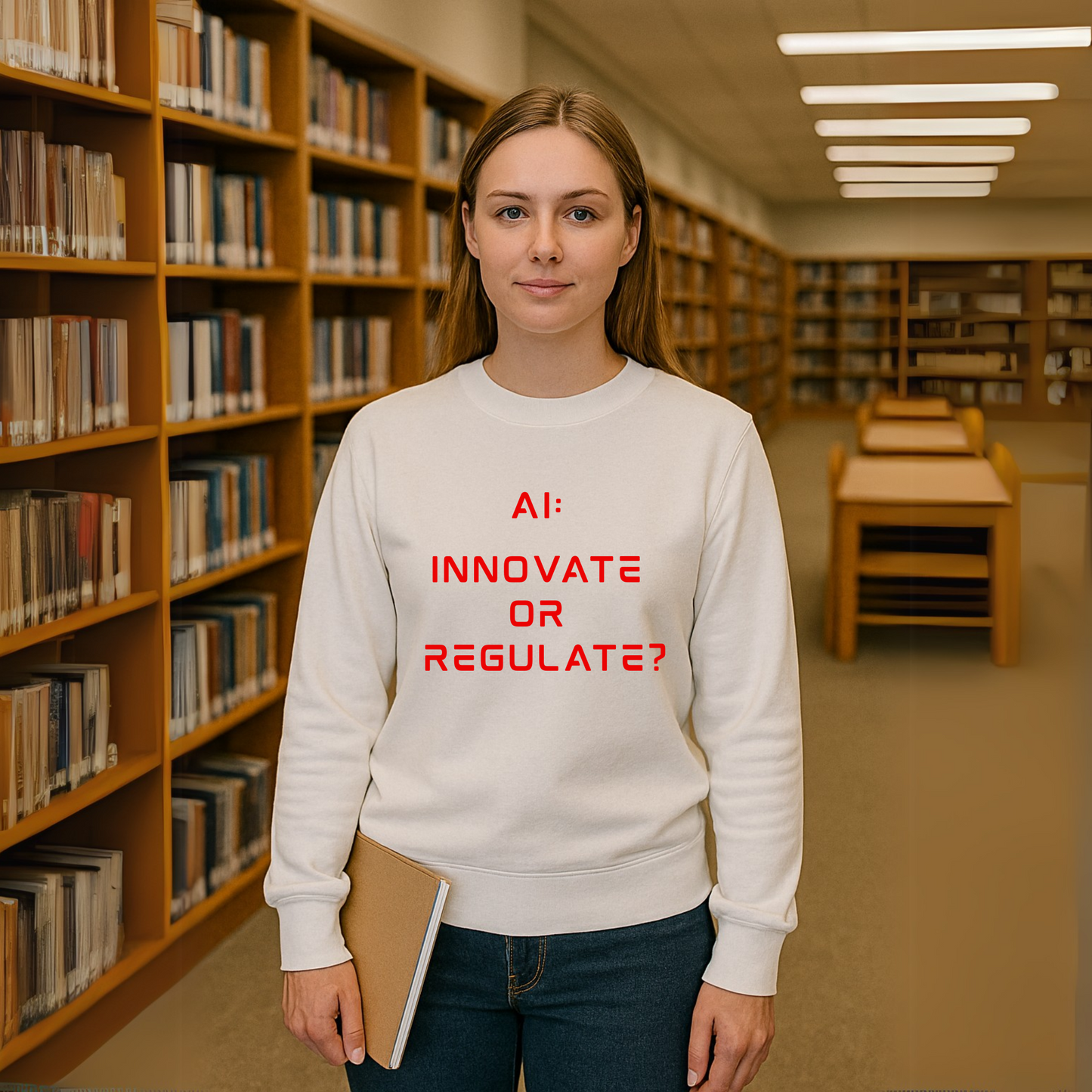 The Debate - Red Text Edition // Unisex Soft Blend Crewneck Sweatshirt
