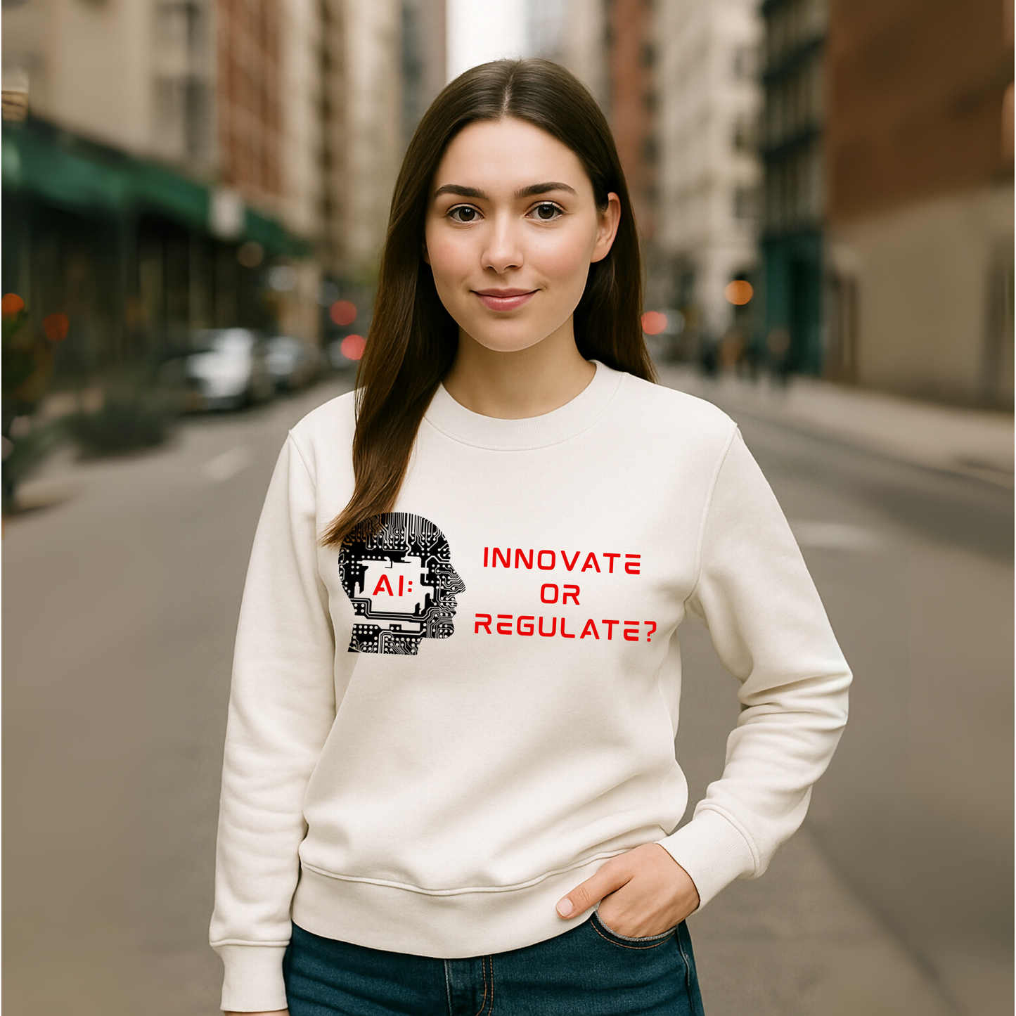 brAInstorm // Unisex Soft Blend Crewneck Sweatshirt