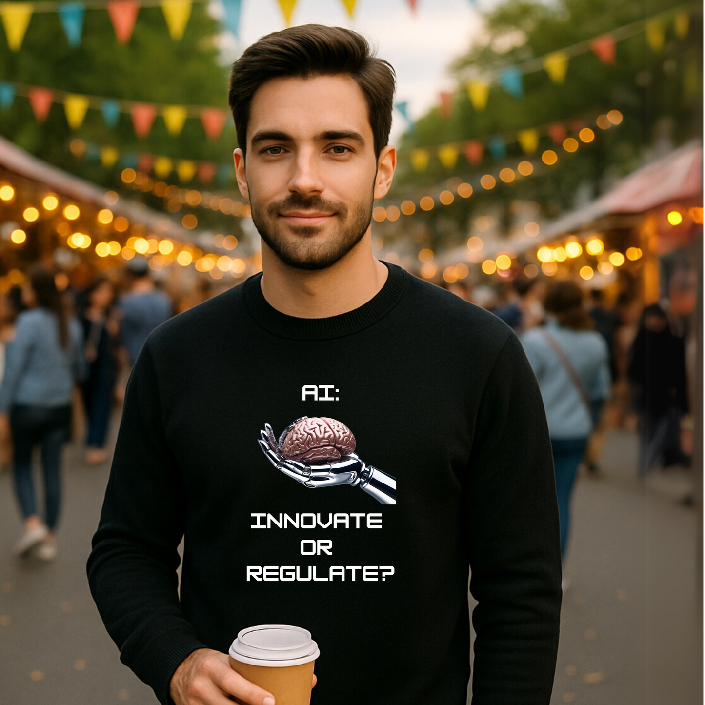 AI CTRL // Unisex Soft Blend Crewneck Sweatshirt