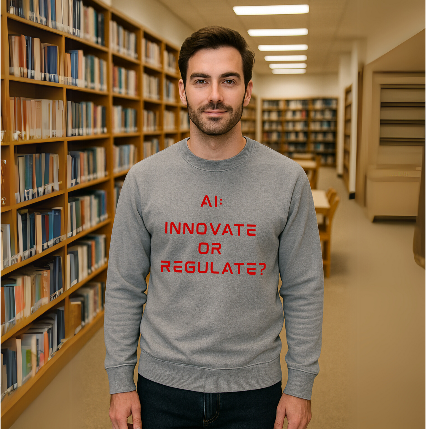 The Debate - Red Text Edition // Unisex Soft Blend Crewneck Sweatshirt