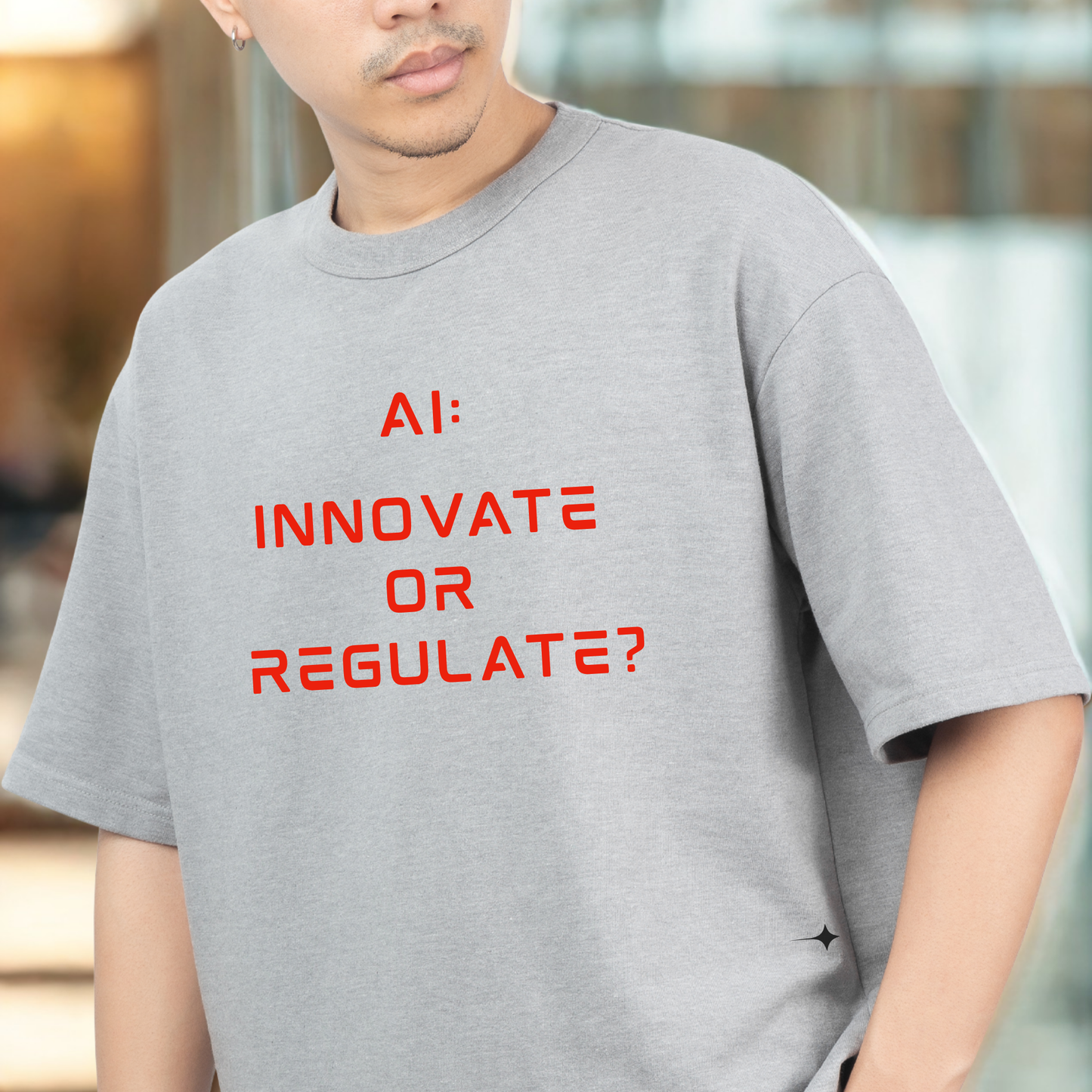 The Debate - Red Text Edition // Unisex Premium Soft Cotton T-Shirt
