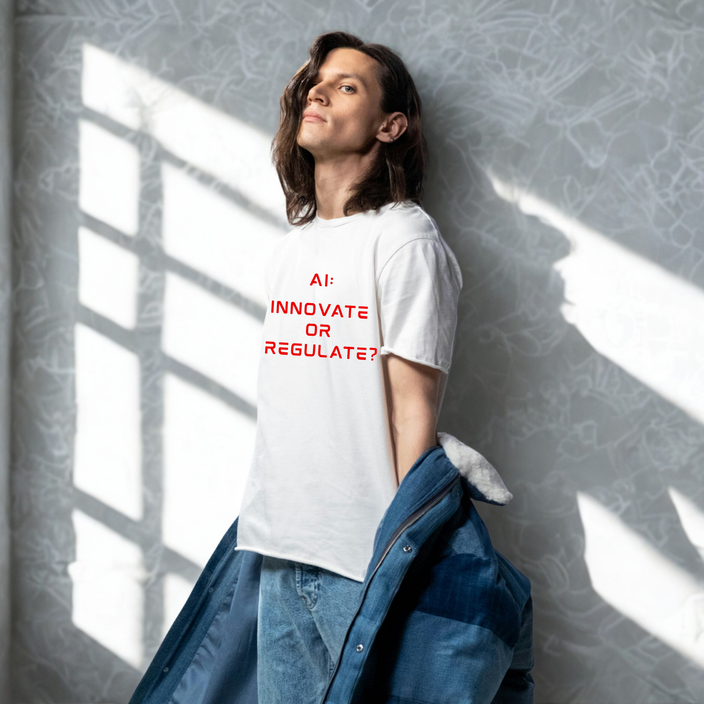 The Debate - Red Text Edition // Unisex Premium Soft Cotton T-Shirt