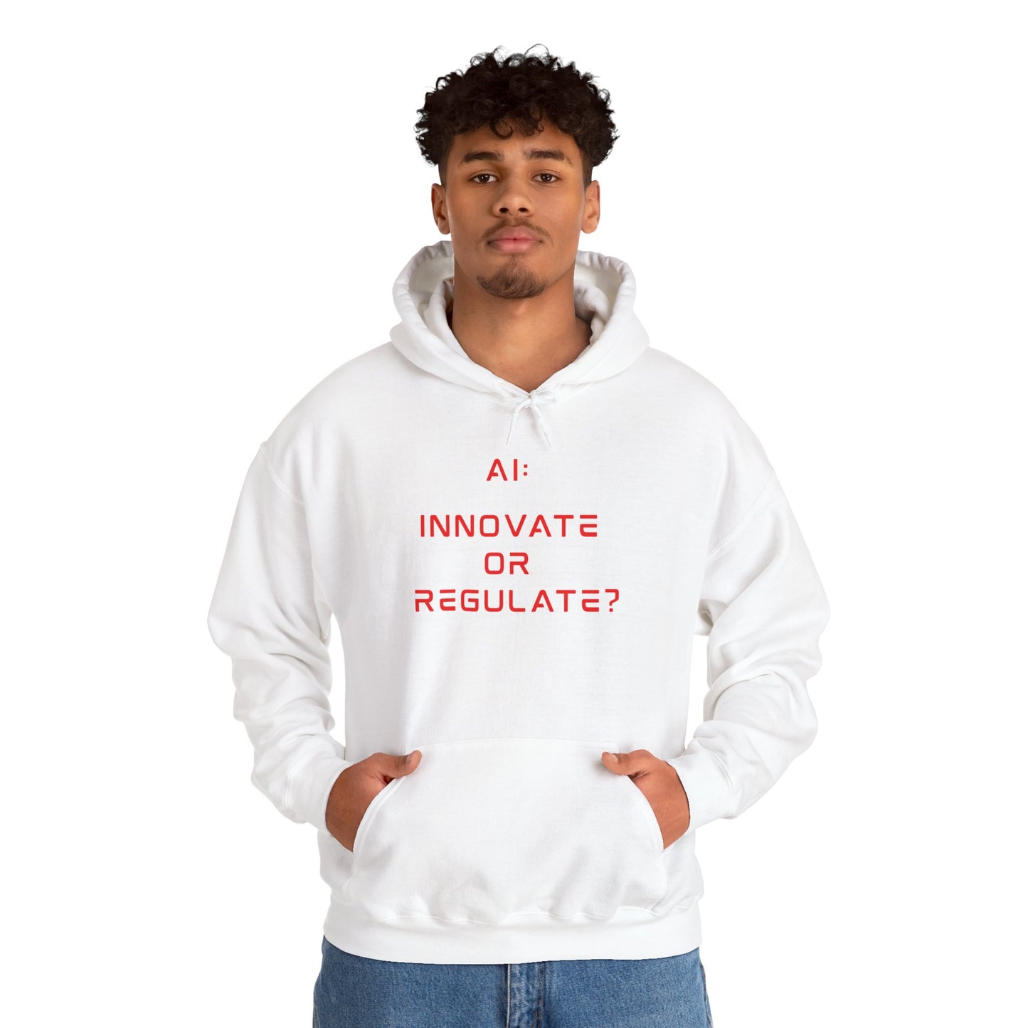 The Debate Unisex Hoodie - Red Text Edition