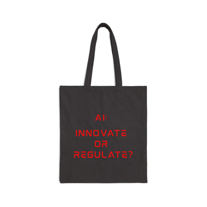 The Debate - Red Text Edition // Cotton Canvas Tote