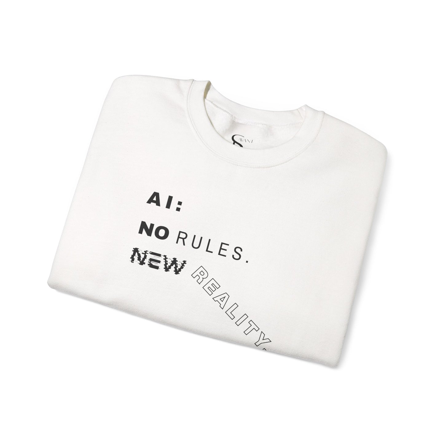 AI: No Rules New Reality | Unisex Crewneck Sweatshirt