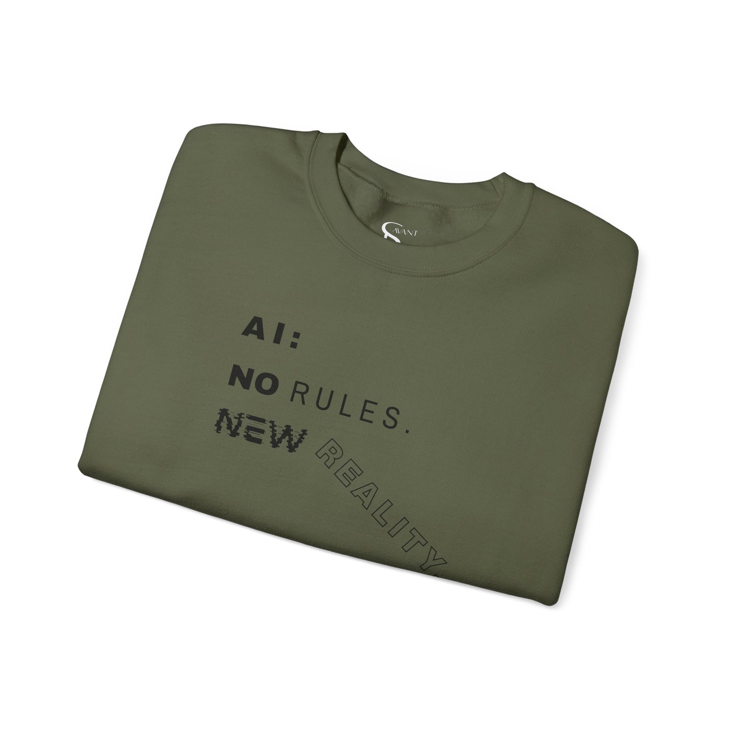 AI: No Rules New Reality | Unisex Crewneck Sweatshirt