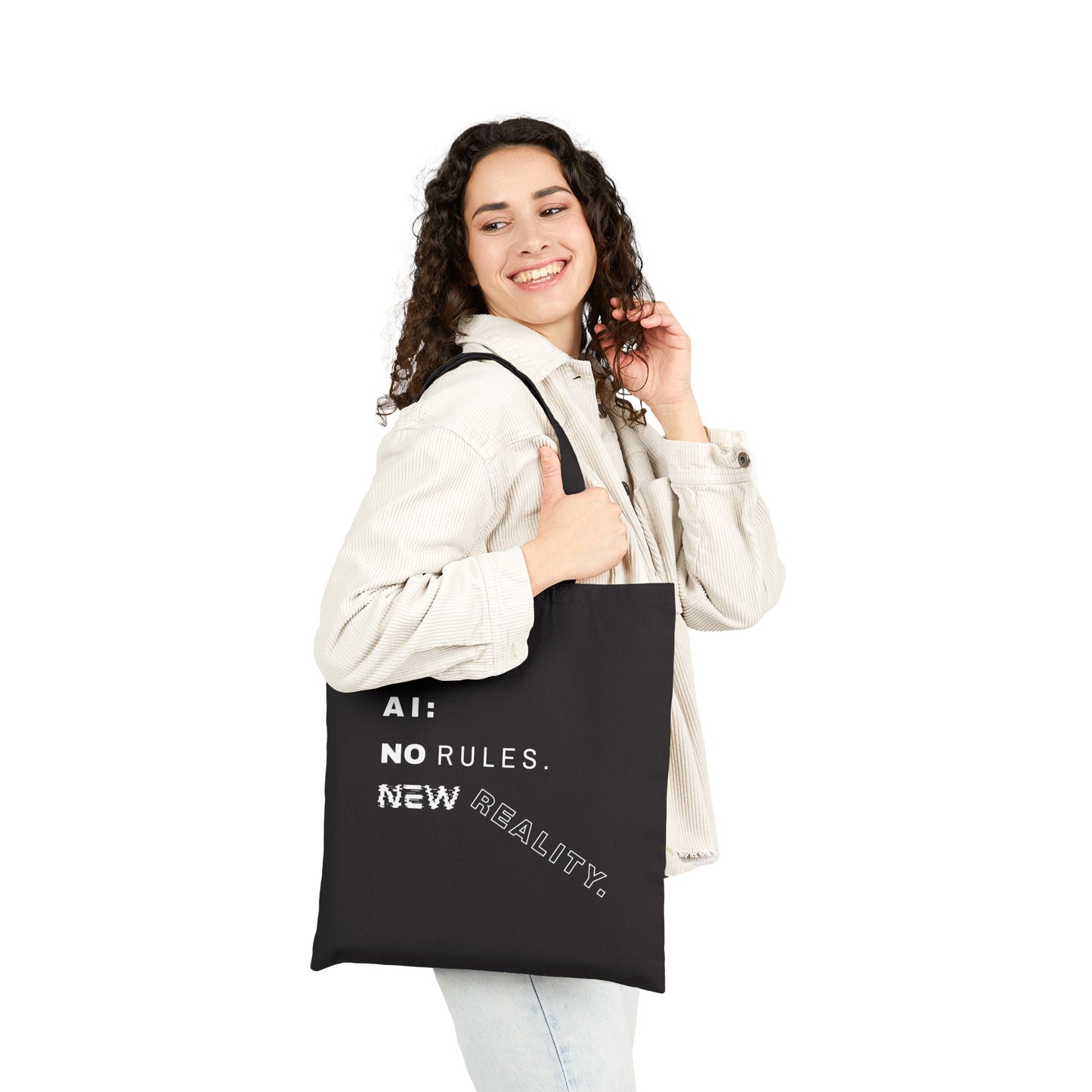 AI: No Rules New Reality | Cotton Canvas Tote Bag