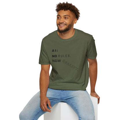 AI: No Rules New Reality | Unisex Soft Blend T-Shirt