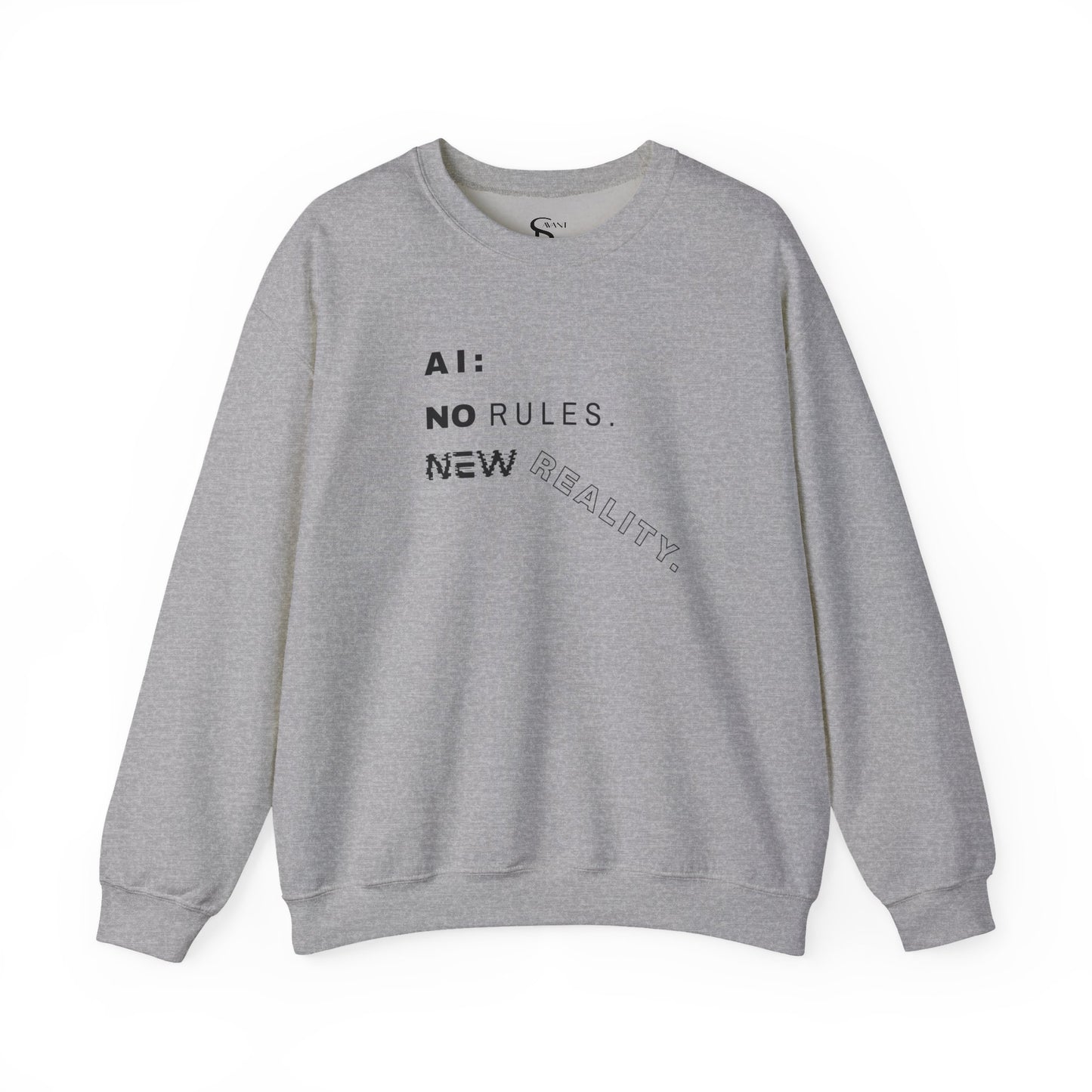 AI: No Rules New Reality | Unisex Crewneck Sweatshirt