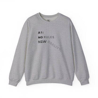 AI: No Rules New Reality | Unisex Crewneck Sweatshirt