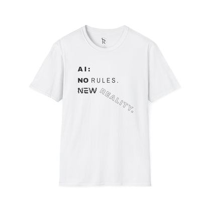AI: No Rules New Reality | Unisex Soft Blend T-Shirt