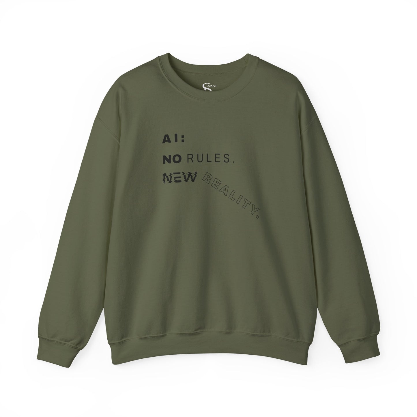 AI: No Rules New Reality | Unisex Crewneck Sweatshirt