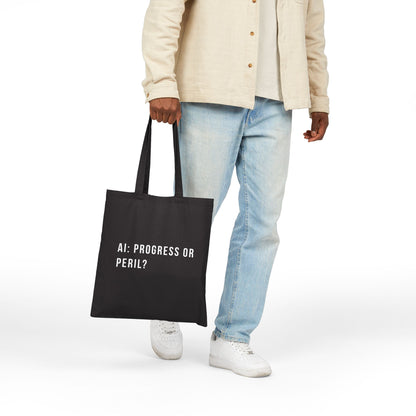 AI: Progress or Peril | Cotton Canvas Tote Bag