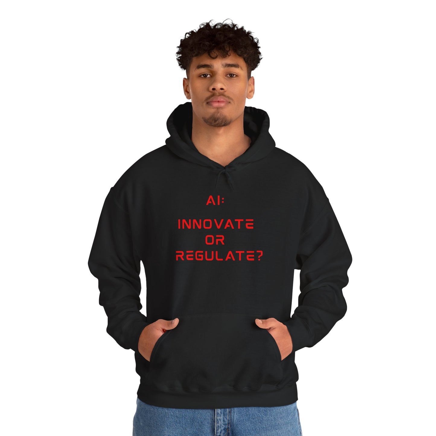 The Debate Unisex Hoodie - Red Text Edition