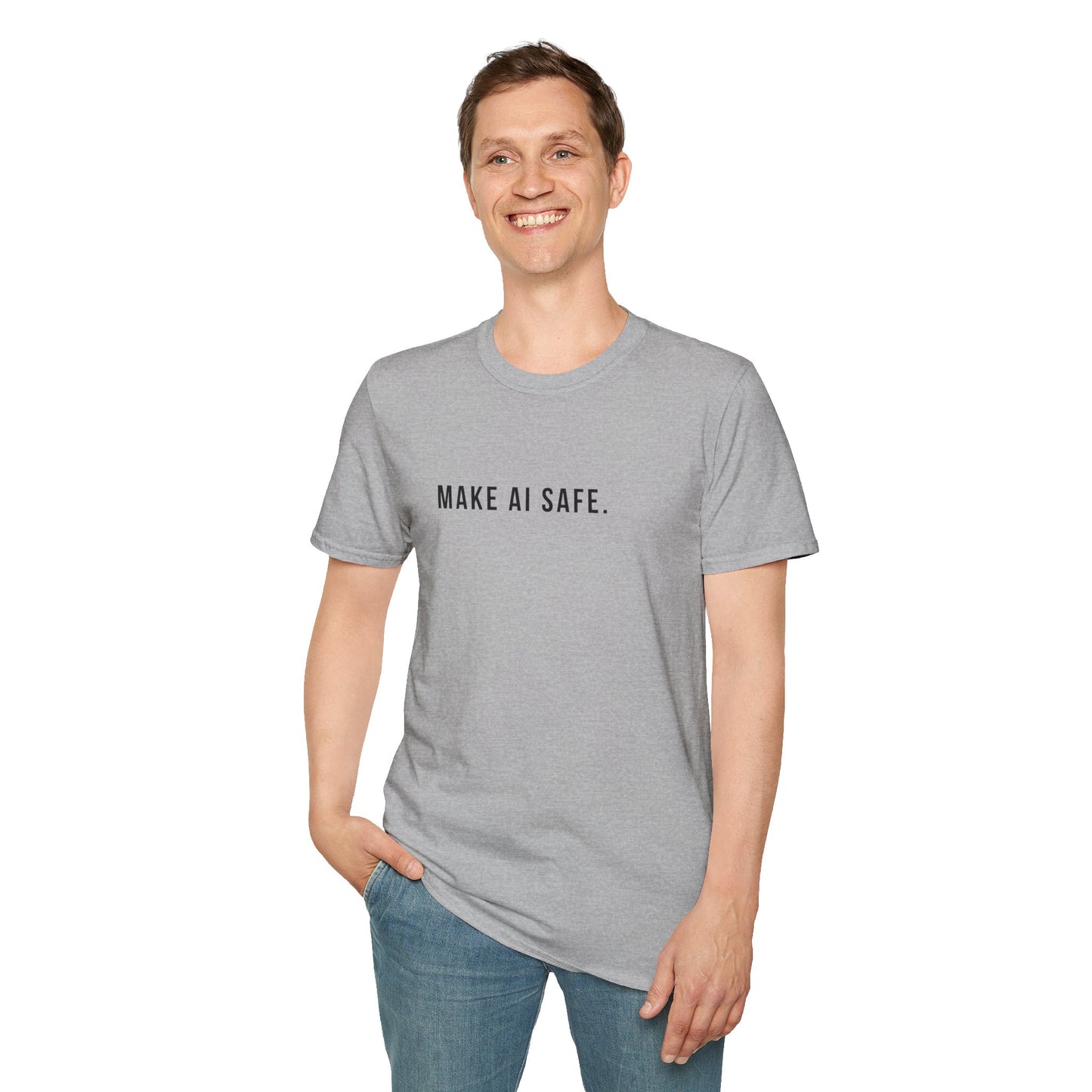Make AI Safe | Unisex Soft Blend T-Shirt