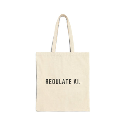 Regulate AI | Cotton Canvas Tote Bag