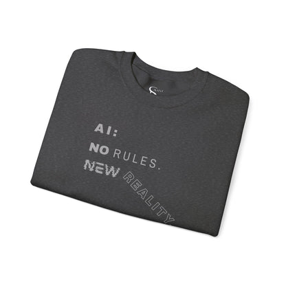 AI: No Rules New Reality | Unisex Crewneck Sweatshirt