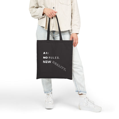 AI: No Rules New Reality | Cotton Canvas Tote Bag