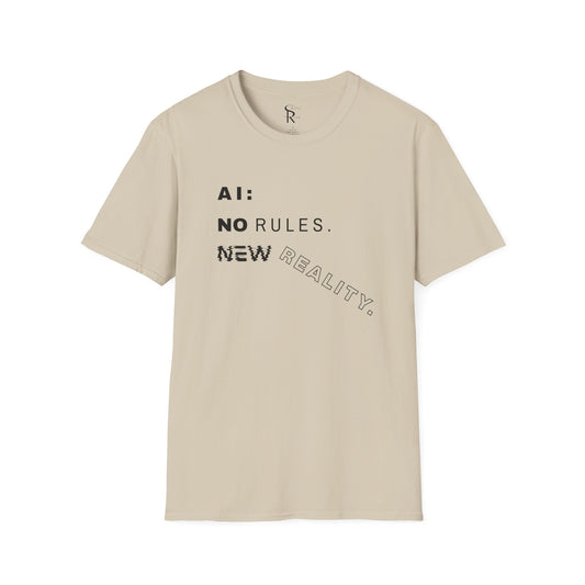 AI: No Rules New Reality | Unisex Soft Blend T-Shirt