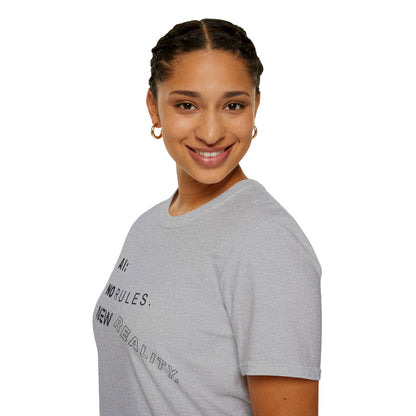 AI: No Rules New Reality | Unisex Soft Blend T-Shirt