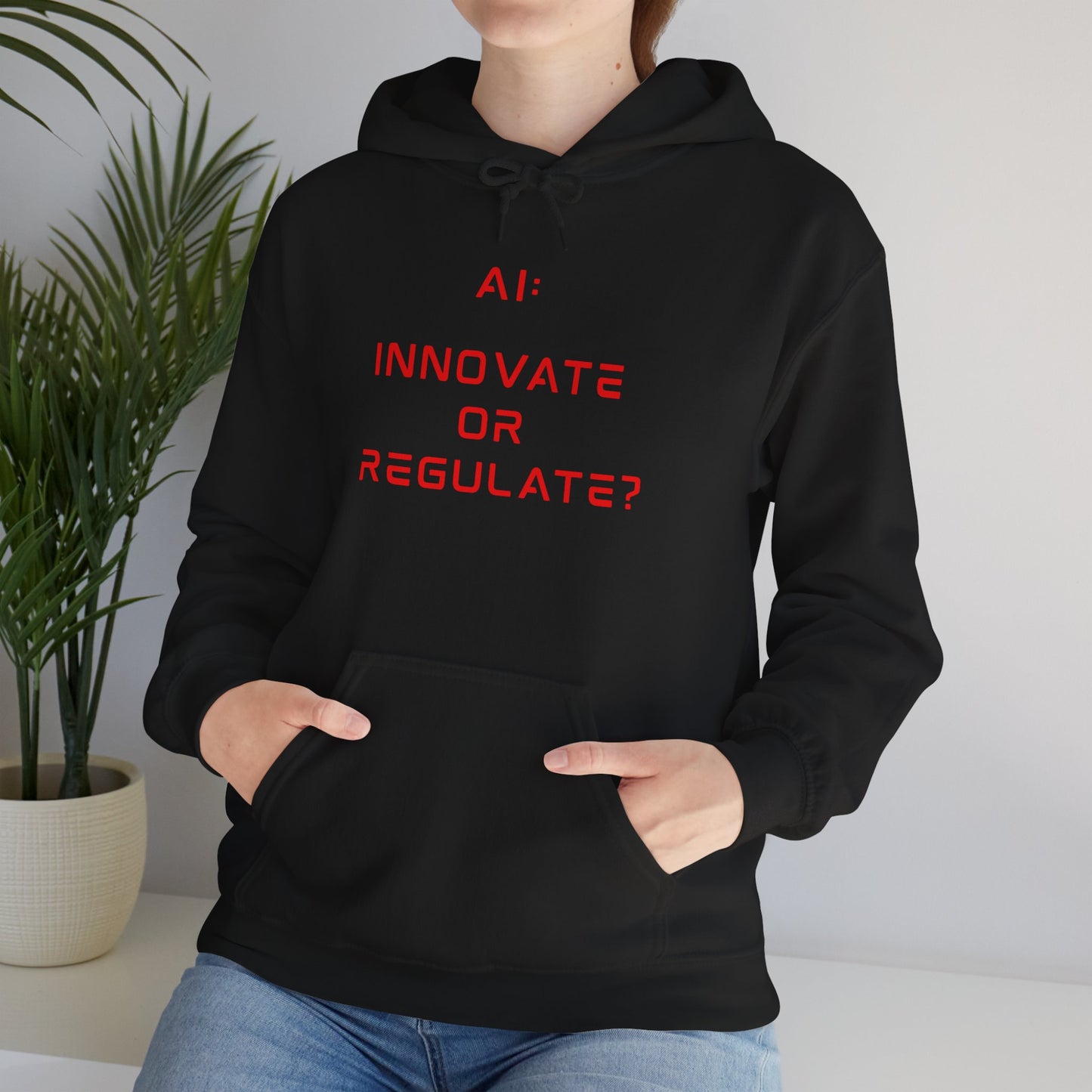 The Debate Unisex Hoodie - Red Text Edition