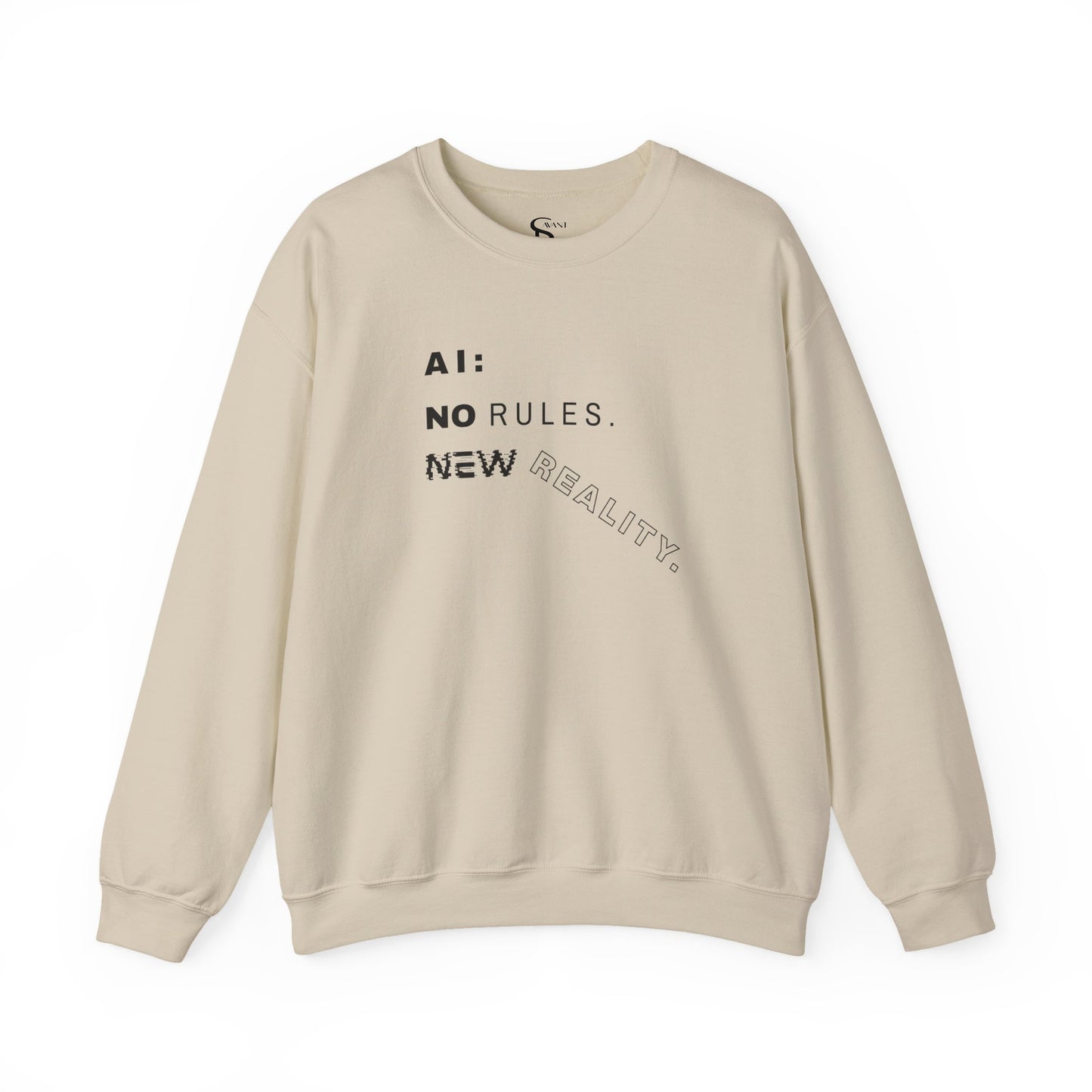 AI: No Rules New Reality | Unisex Crewneck Sweatshirt
