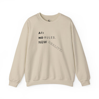 AI: No Rules New Reality | Unisex Crewneck Sweatshirt