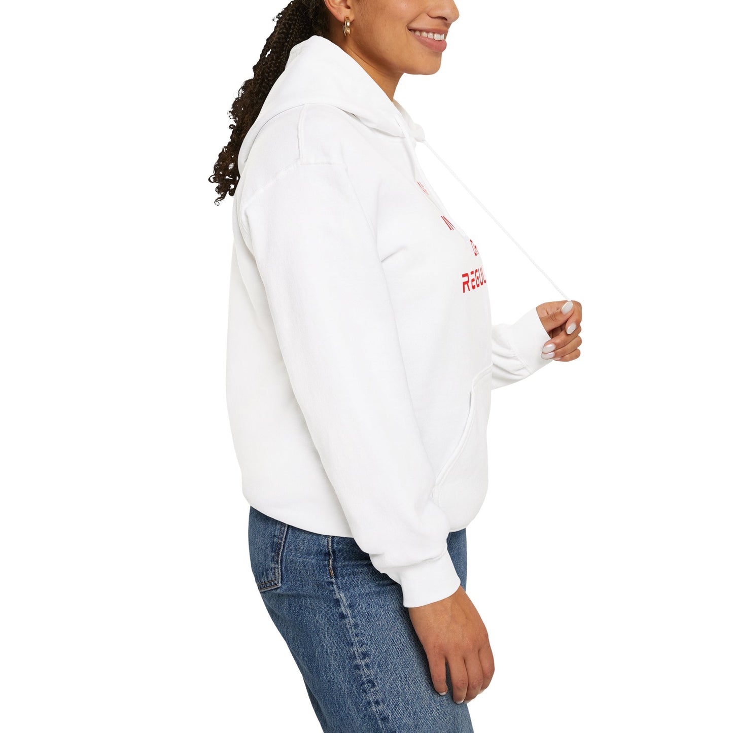 The Debate Unisex Hoodie - Red Text Edition