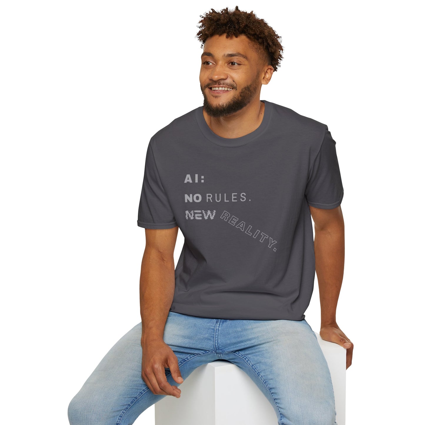AI: No Rules New Reality | Unisex Soft Blend T-Shirt