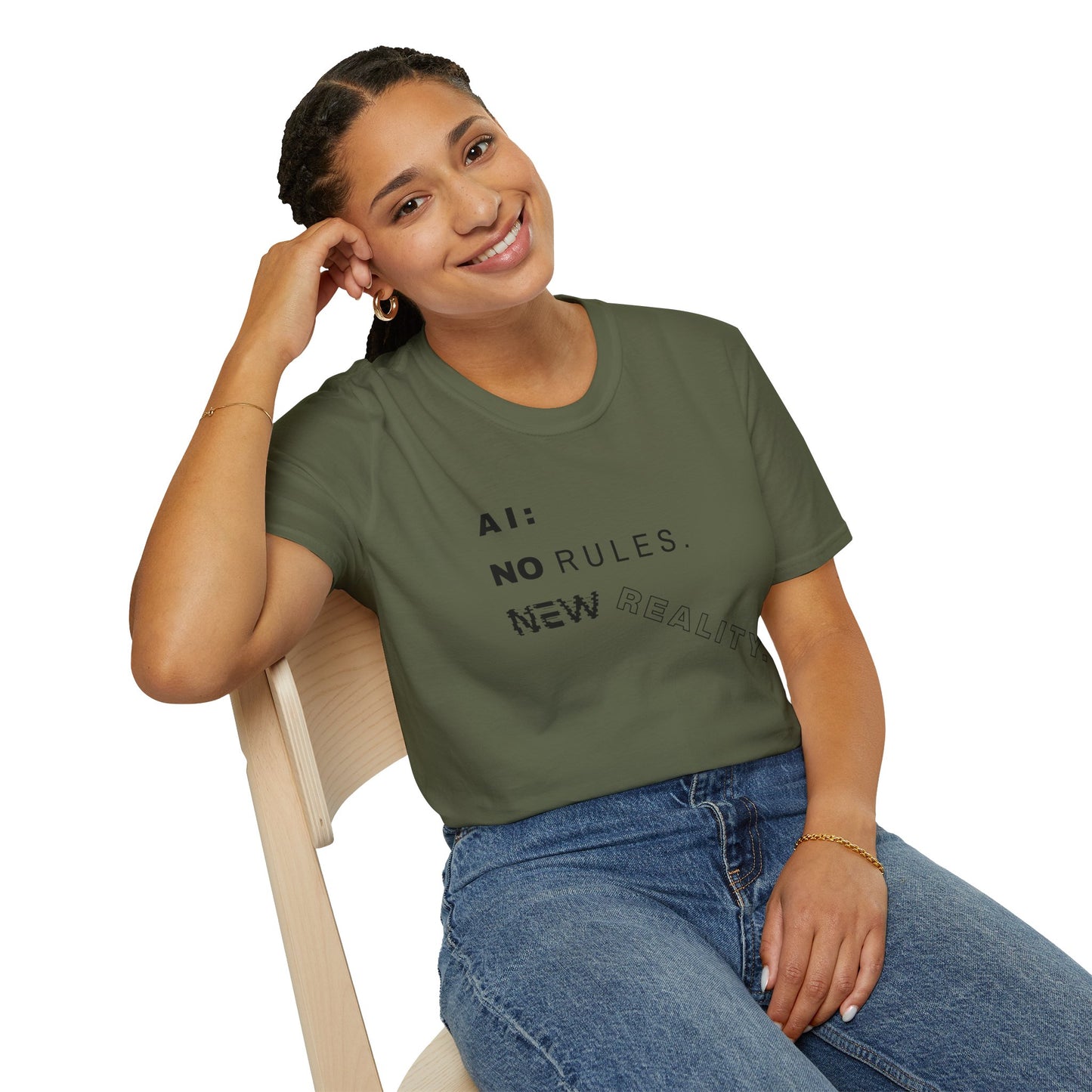 AI: No Rules New Reality | Unisex Soft Blend T-Shirt