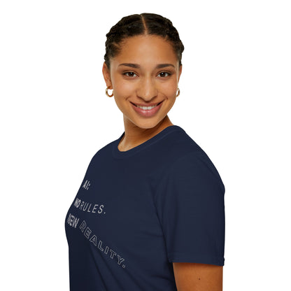 AI: No Rules New Reality | Unisex Soft Blend T-Shirt