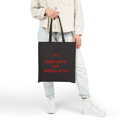 The Debate - Red Text Edition // Cotton Canvas Tote