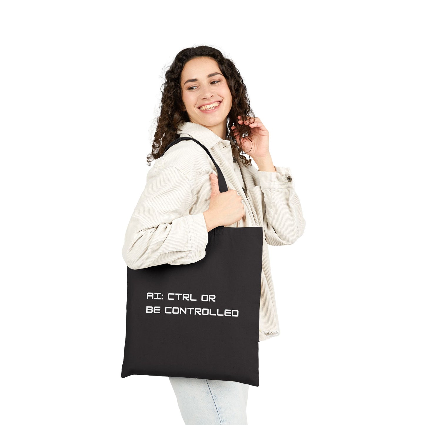 AI: CTRL or Be Controlled | Cotton Canvas Tote Bag