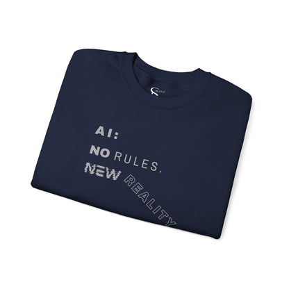 AI: No Rules New Reality | Unisex Crewneck Sweatshirt