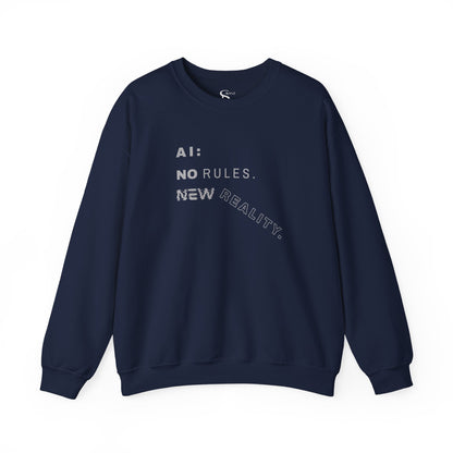 AI: No Rules New Reality | Unisex Crewneck Sweatshirt