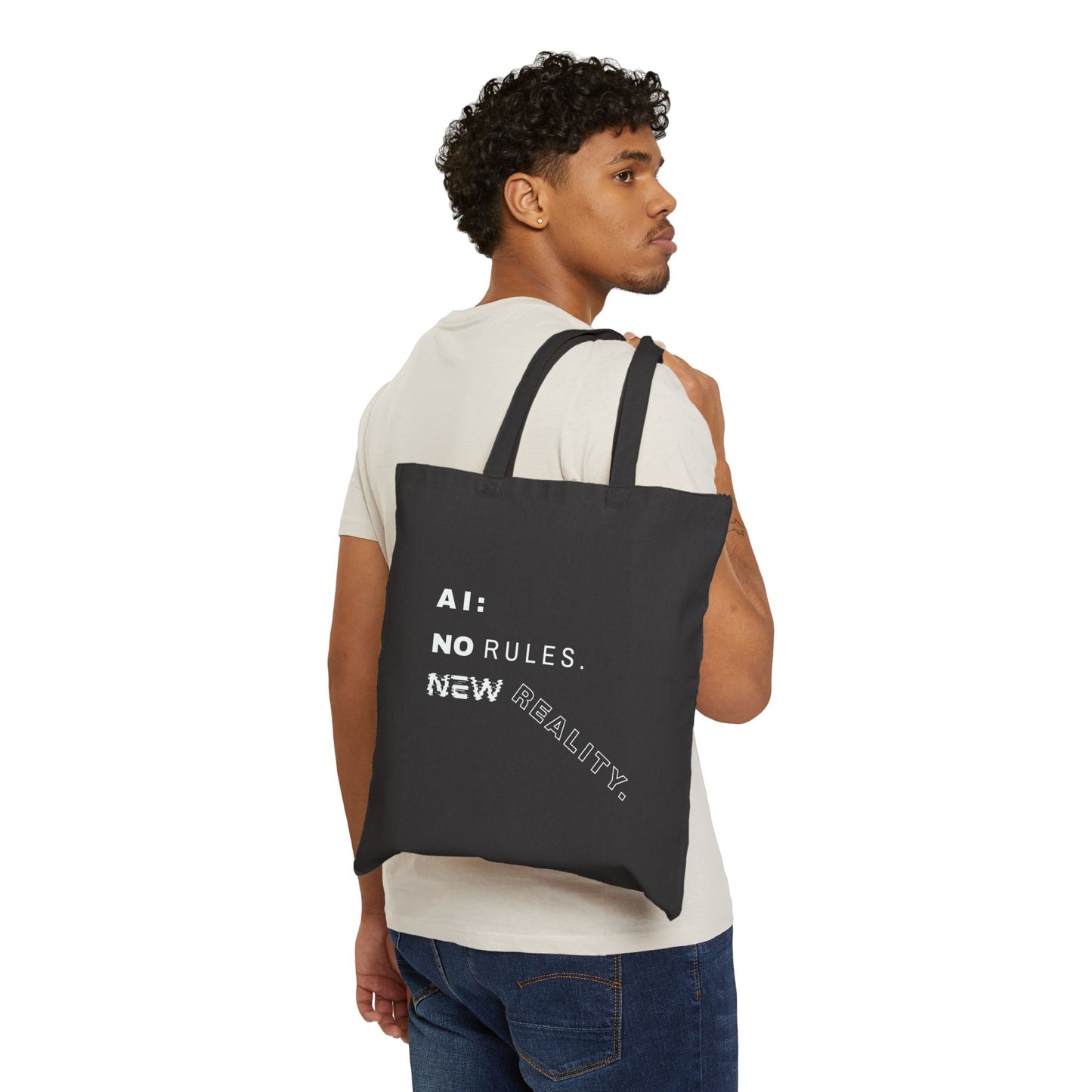 AI: No Rules New Reality | Cotton Canvas Tote Bag