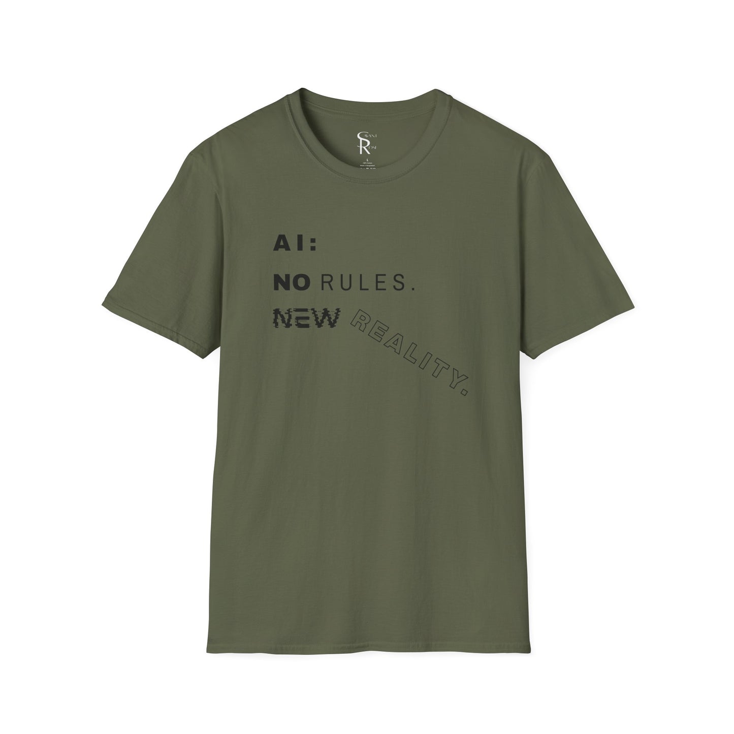AI: No Rules New Reality | Unisex Soft Blend T-Shirt